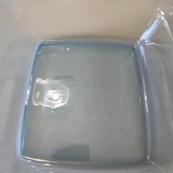 Pyrex Easy Grab Blue Glass Pan 8" square Atlantic blue large handle 2qt colorful - Picture 3 of 9